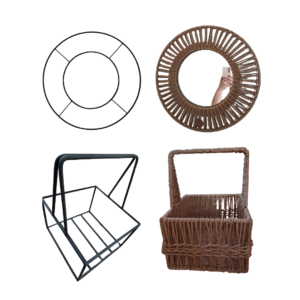 Armazones de hierro para encordado y cestería