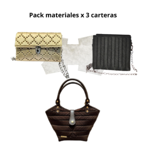 Pack materiales curso carteras plastic canva